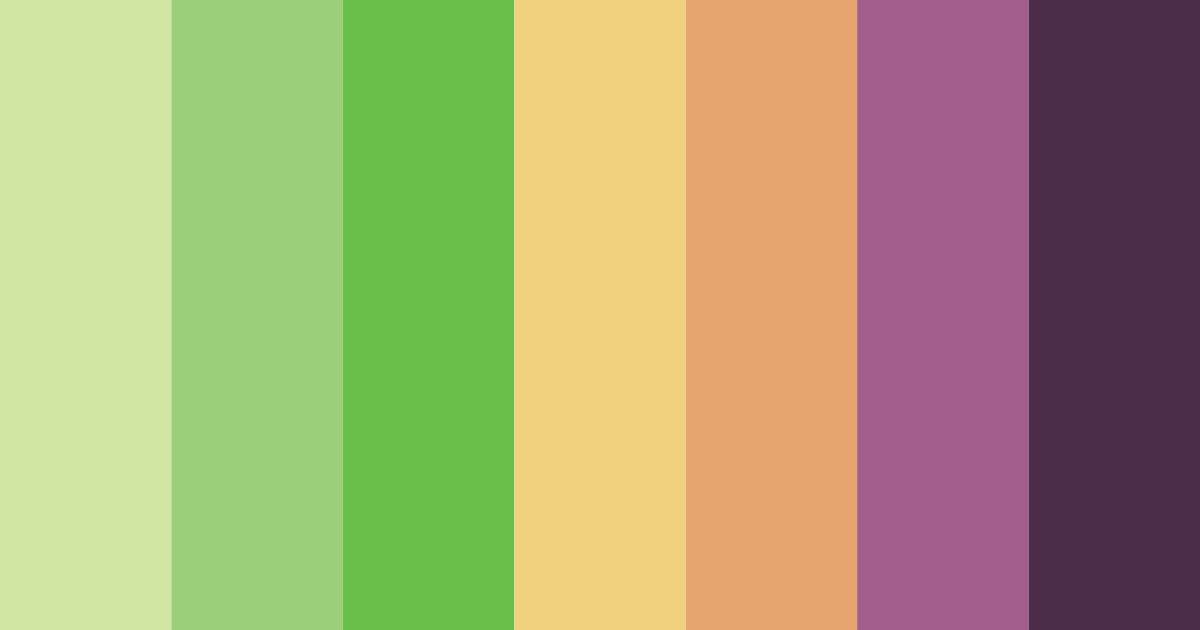 Download garden harmony color palette PNG image (landscape)