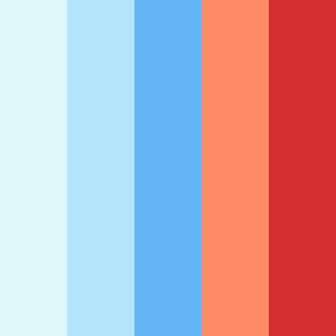 Download sailor's sunrise color palette PNG image (square)