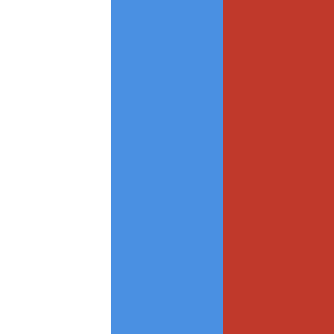 Download red, white & blue color palette PNG image (square)