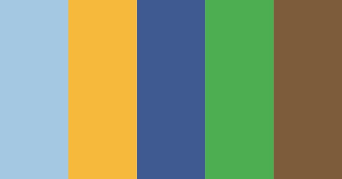 Download blue and orange harmony color palette PNG image (landscape)