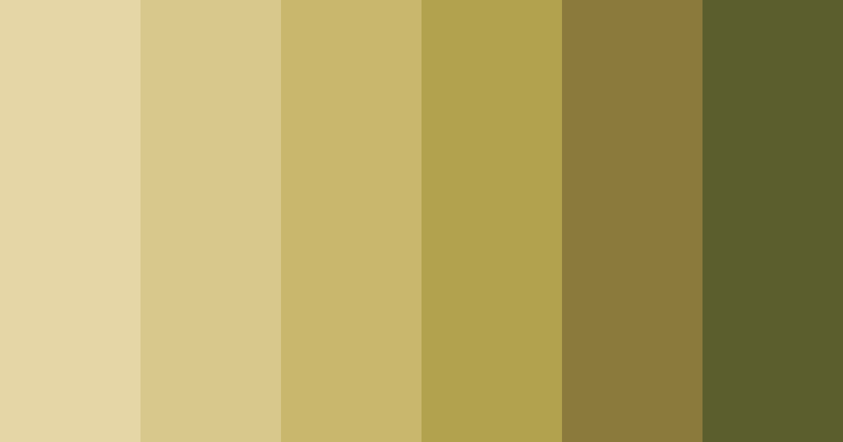 Download shades of flax color palette PNG image (landscape)