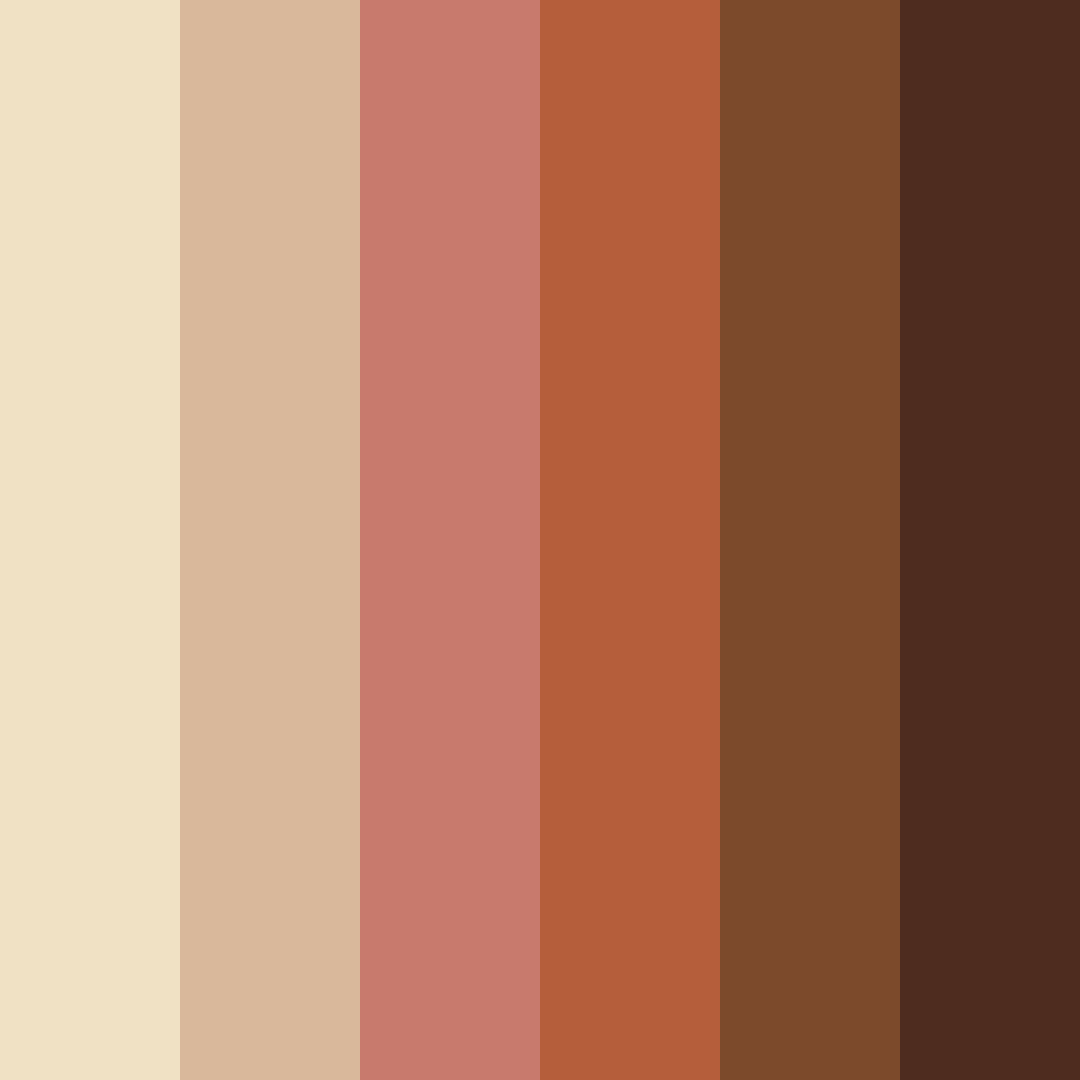 Download noble autumnal tones color palette PNG image (square)