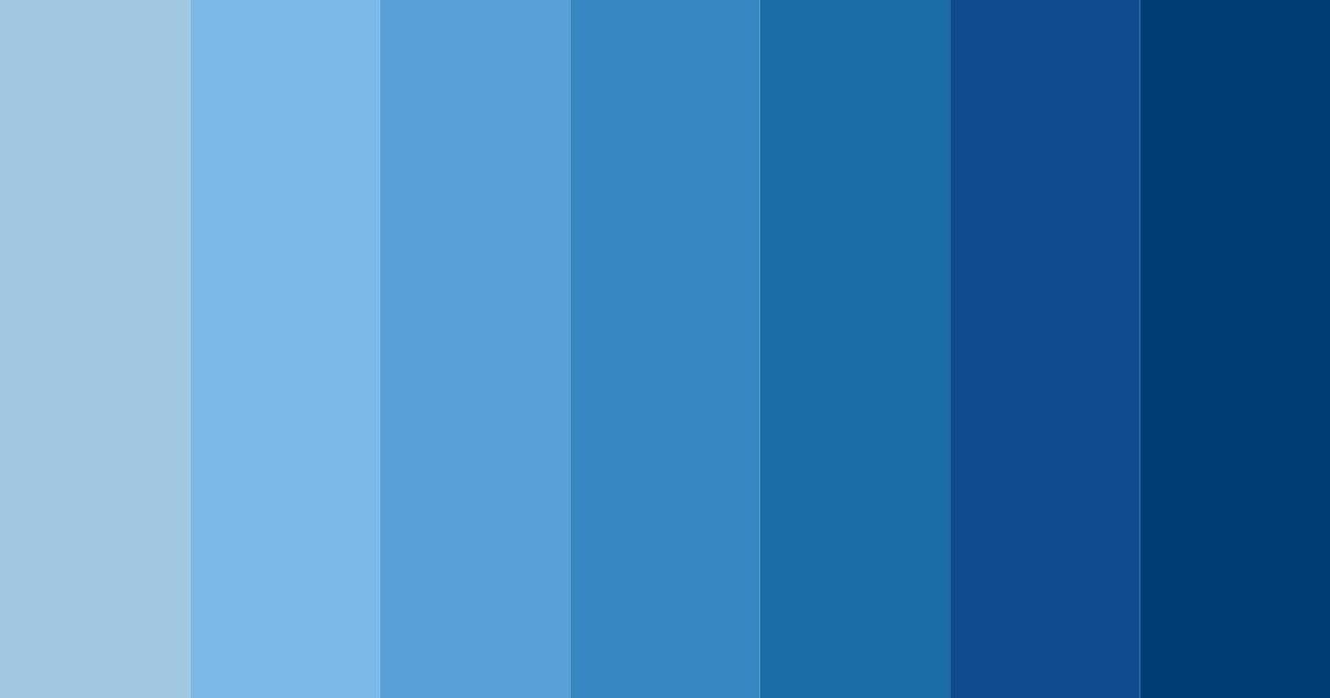 Download bright blue color palette PNG image (landscape)