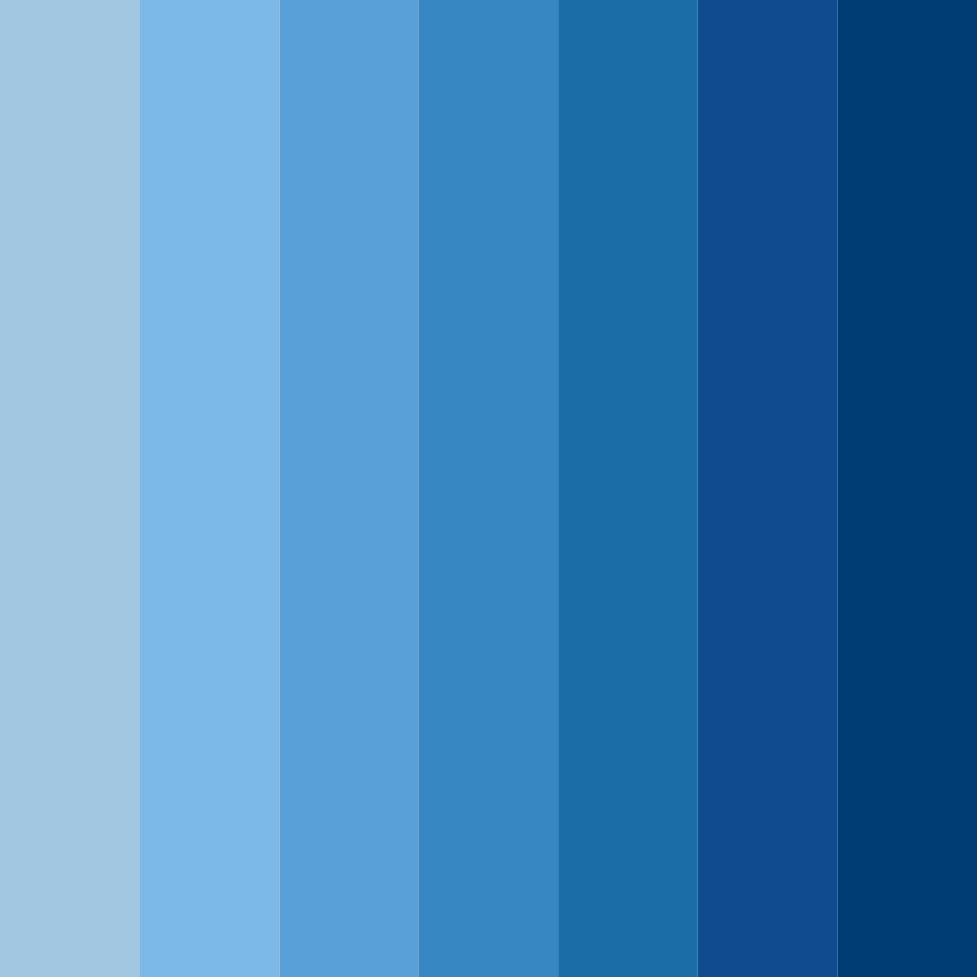 Download bright blue color palette PNG image (square)