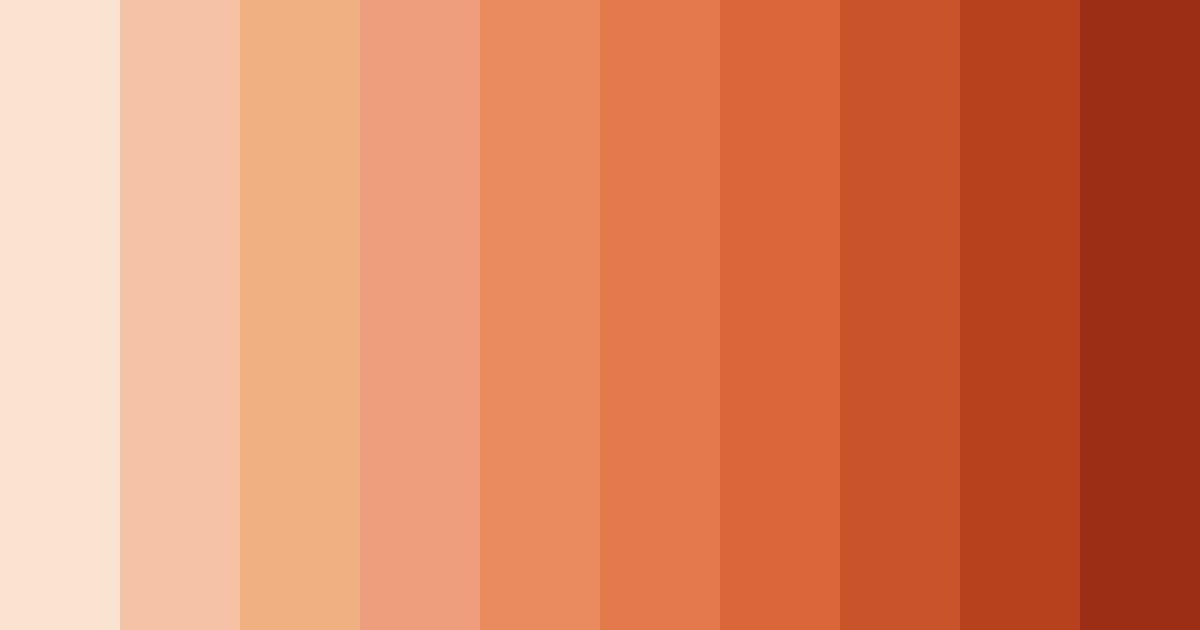 Download peachy dawn color palette PNG image (landscape)