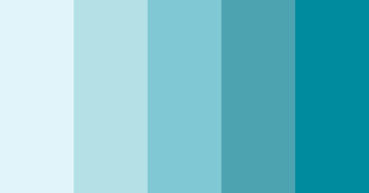 Download aqua serenade color palette PNG image (landscape)