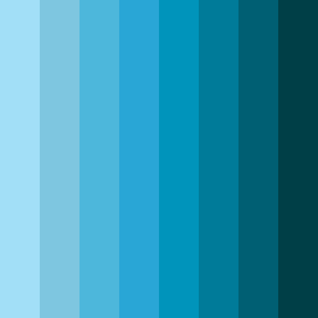Download aqua odyssey color palette PNG image (square)