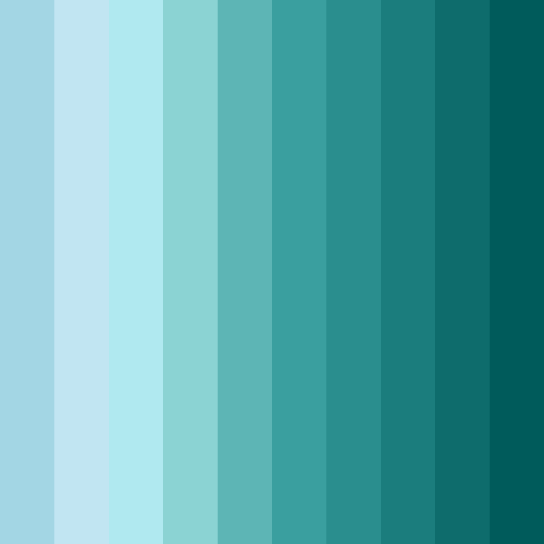 Download aqua odyssey color palette PNG image (square)