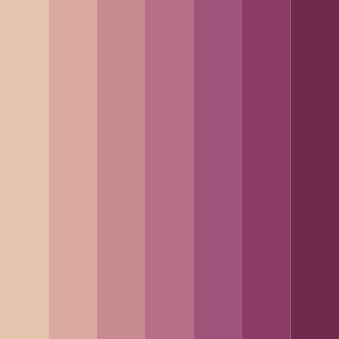 Download shades of pink color palette PNG image (square)