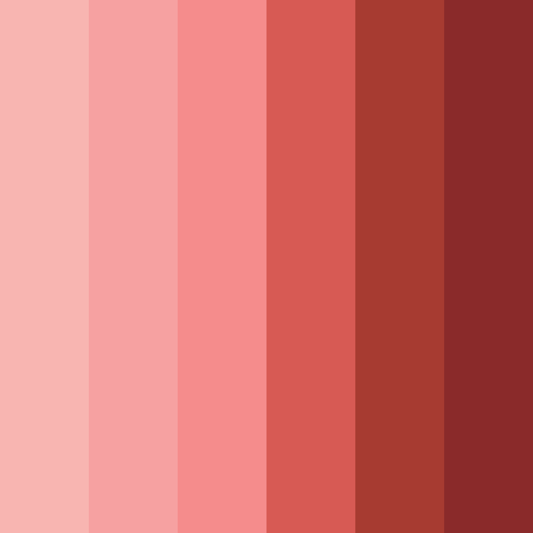Download shades of red color palette PNG image (square)