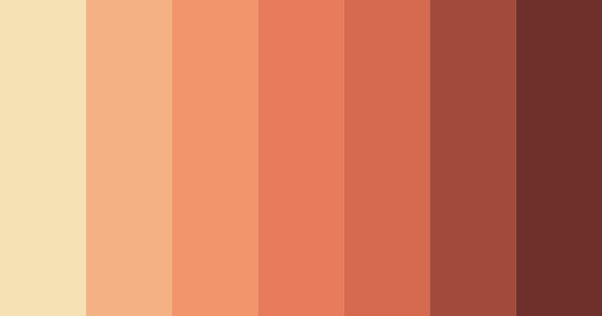 Download warm brown color palette PNG image (landscape)