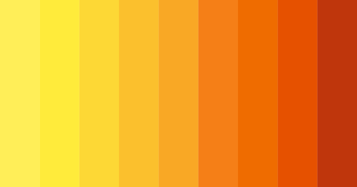 Download yellow bright color palette PNG image (landscape)