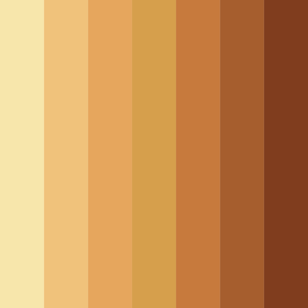 Download sunset harvest color palette PNG image (square)