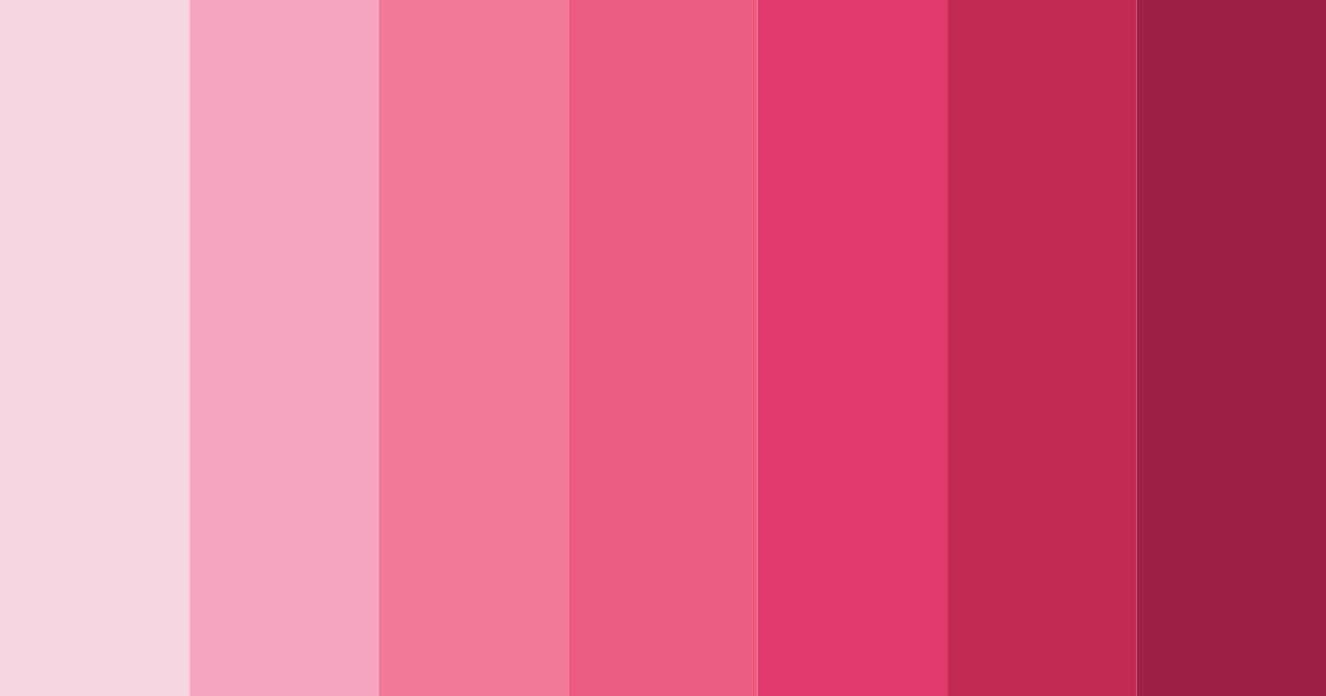 Download pastel pink color palette PNG image (landscape)