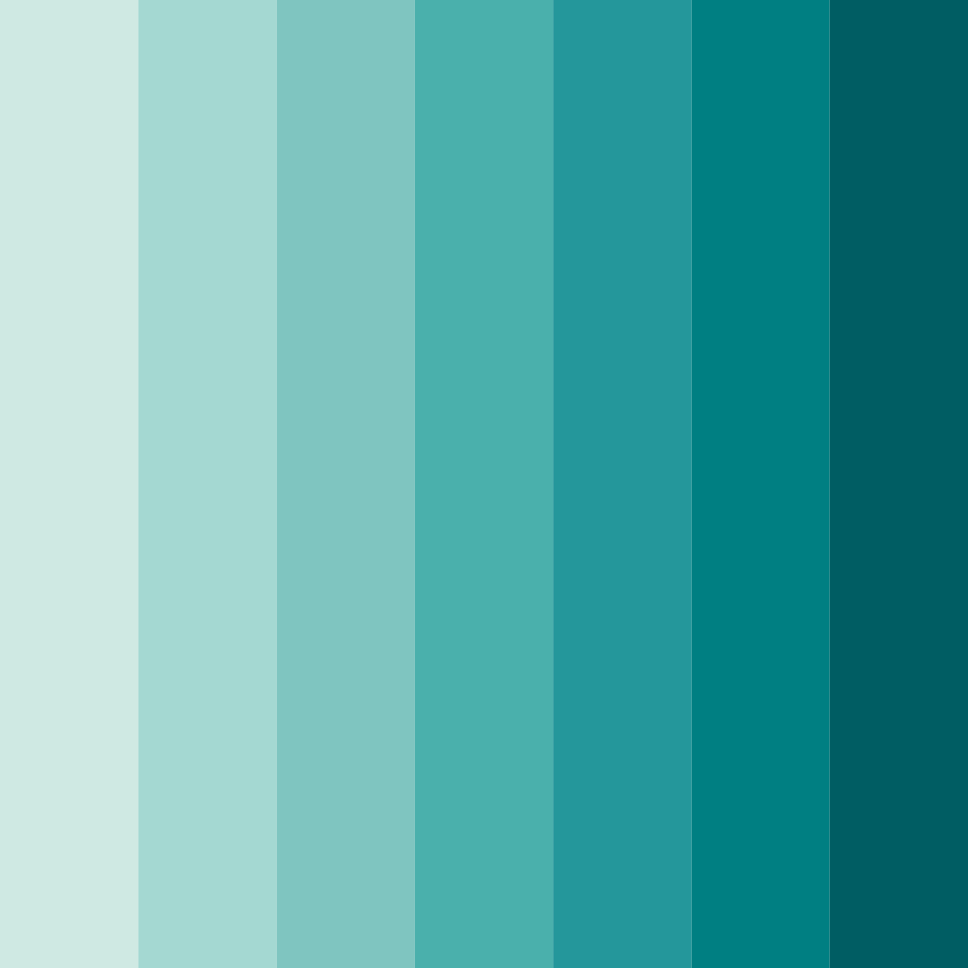 Download aqua serenity color palette PNG image (square)