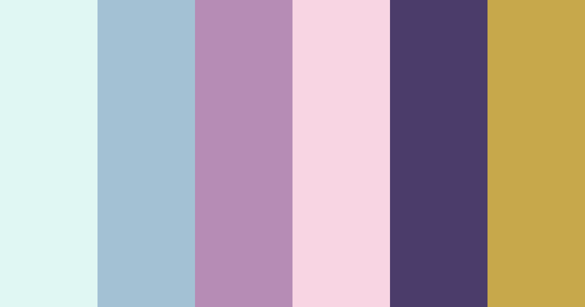 Download mystic sunset harmony color palette PNG image (landscape)