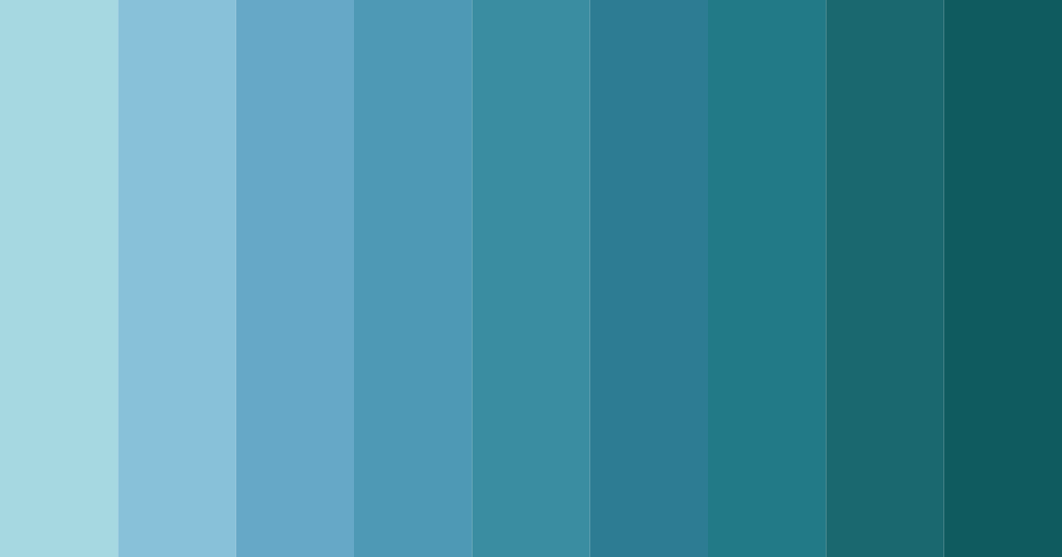 Download light blue sea color palette PNG image (landscape)