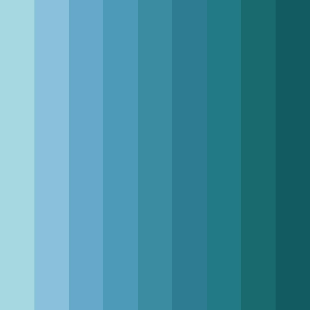 Download light blue sea color palette PNG image (square)