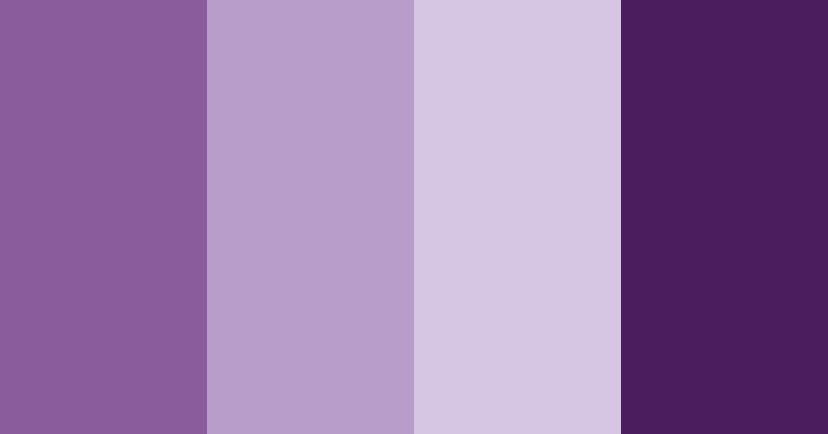 Download midnight lavender dream color palette PNG image (landscape)