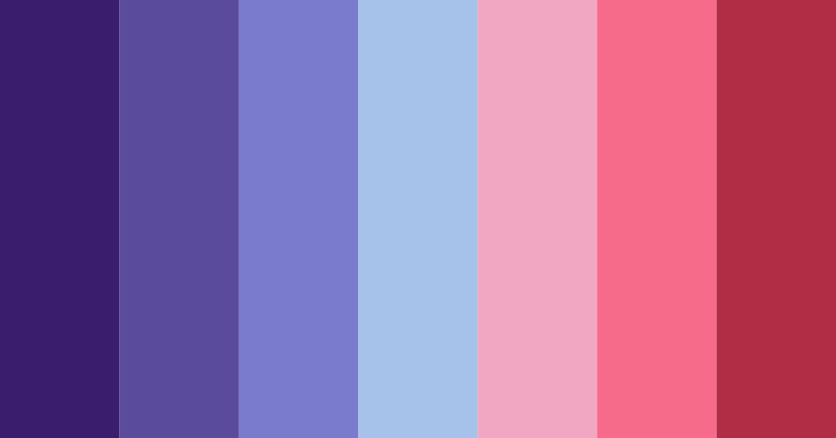 Download shades of purple color palette PNG image (landscape)