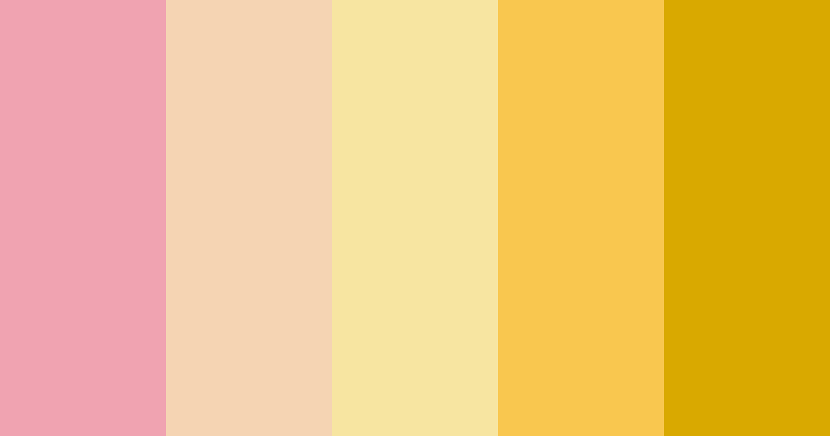 Download sunny serenade color palette PNG image (landscape)