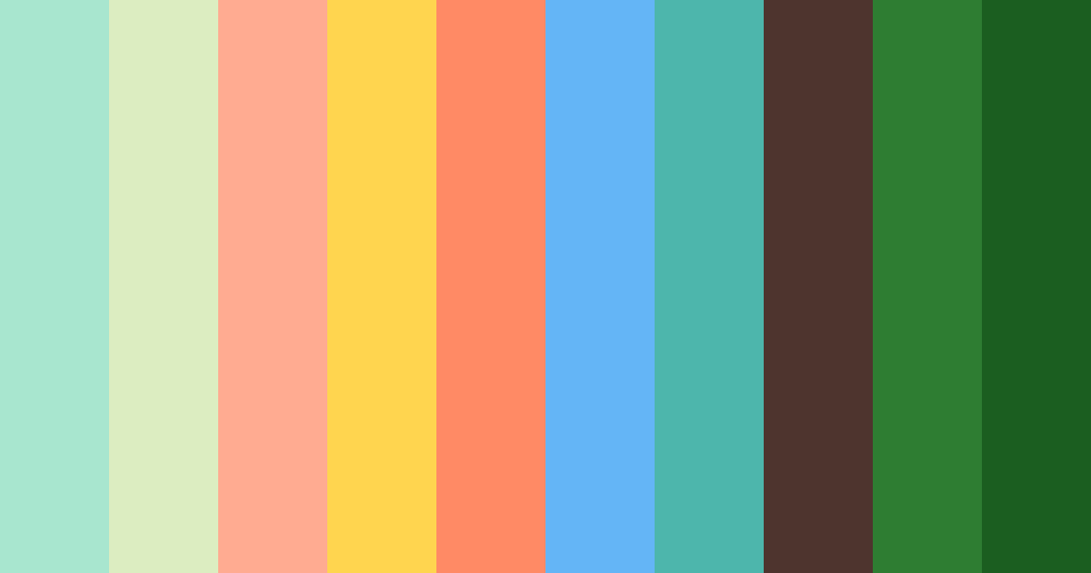 Download verdant symphony color palette PNG image (landscape)