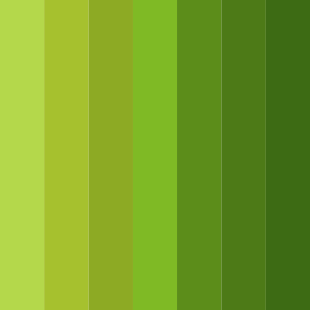 Download verdant symphony color palette PNG image (square)