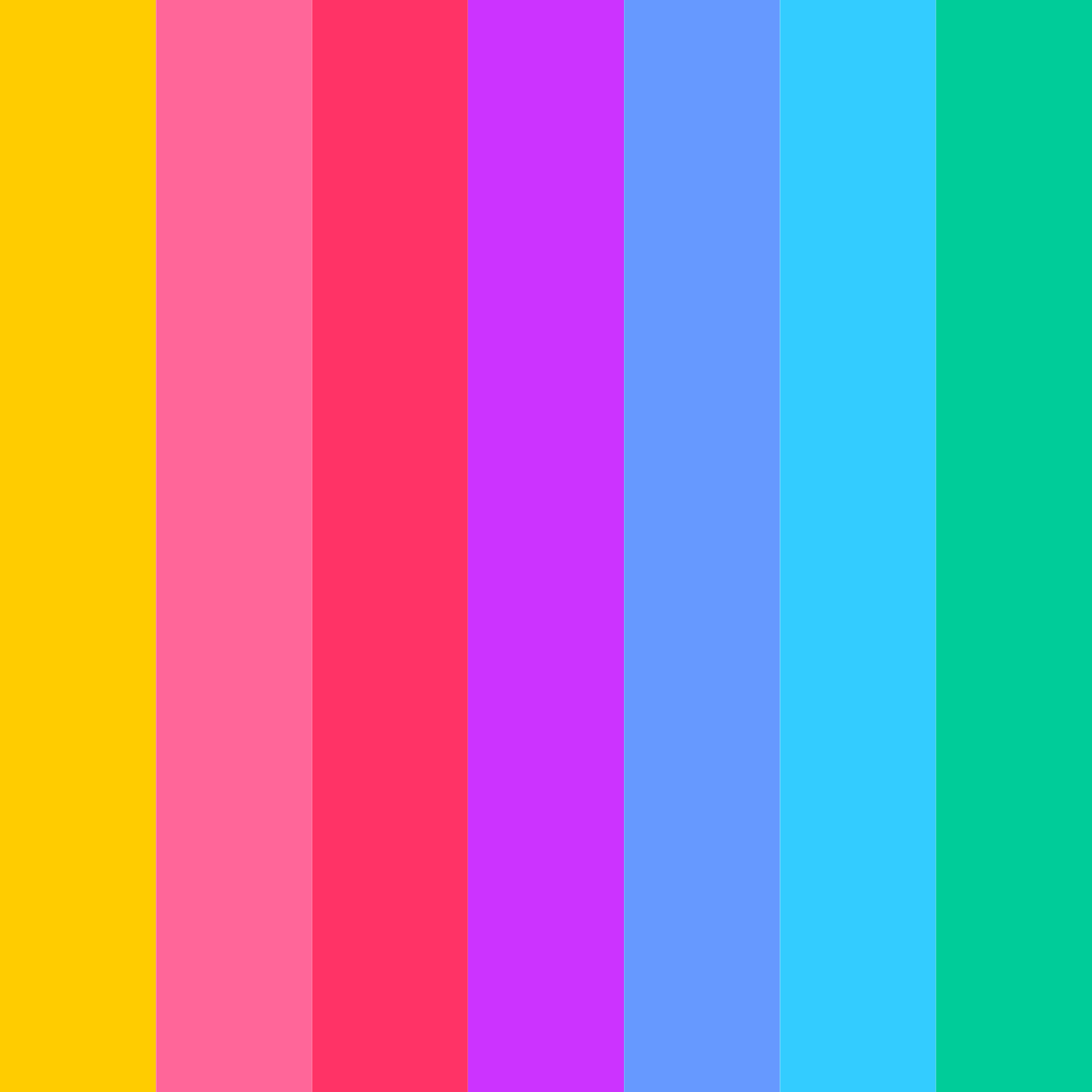 Download rainbow reverie color palette PNG image (square)