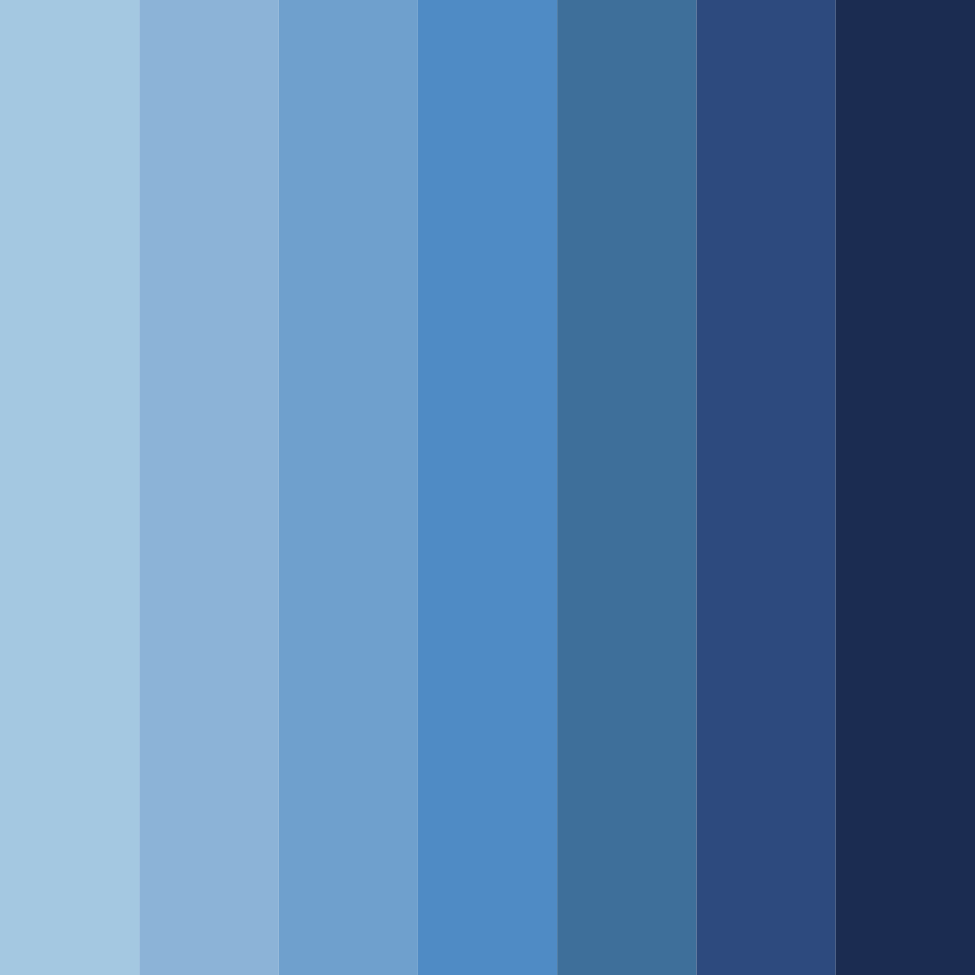 Download powder blue sunset color palette PNG image (square)