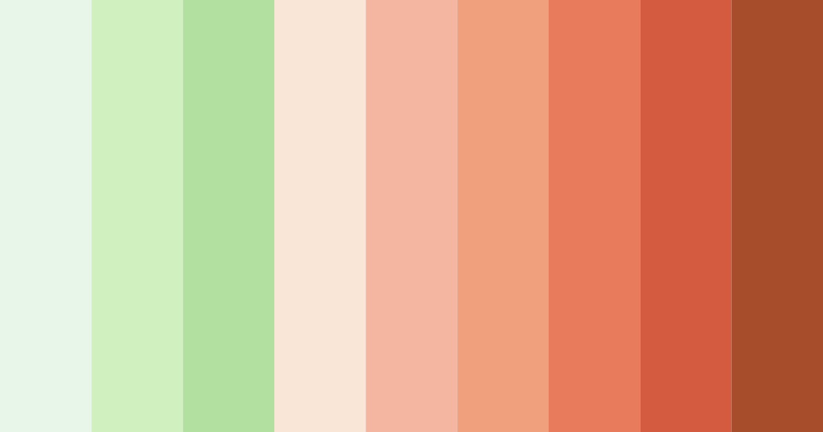 Download peachy meadow bliss color palette PNG image (landscape)
