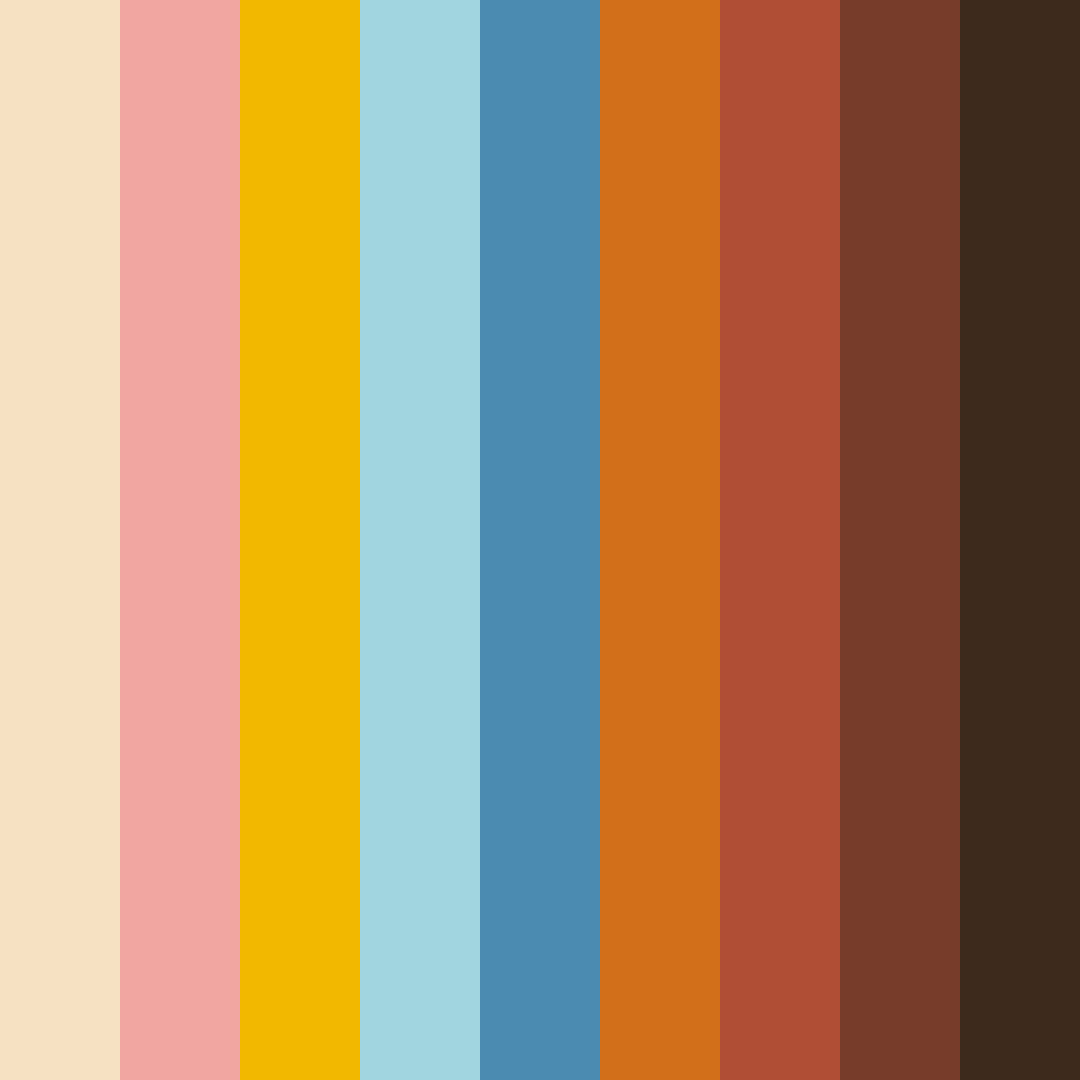 Download autumn serenade color palette PNG image (square)