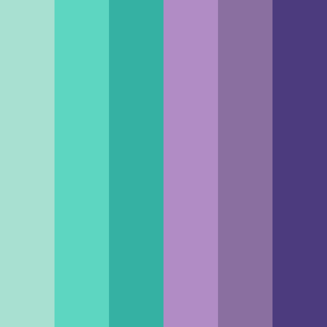 Download teal amethyst color palette PNG image (square)