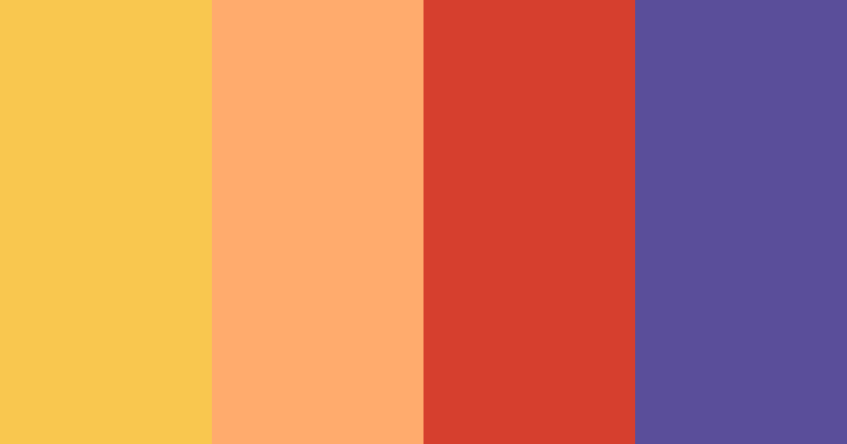 Download sunset peach color palette PNG image (landscape)