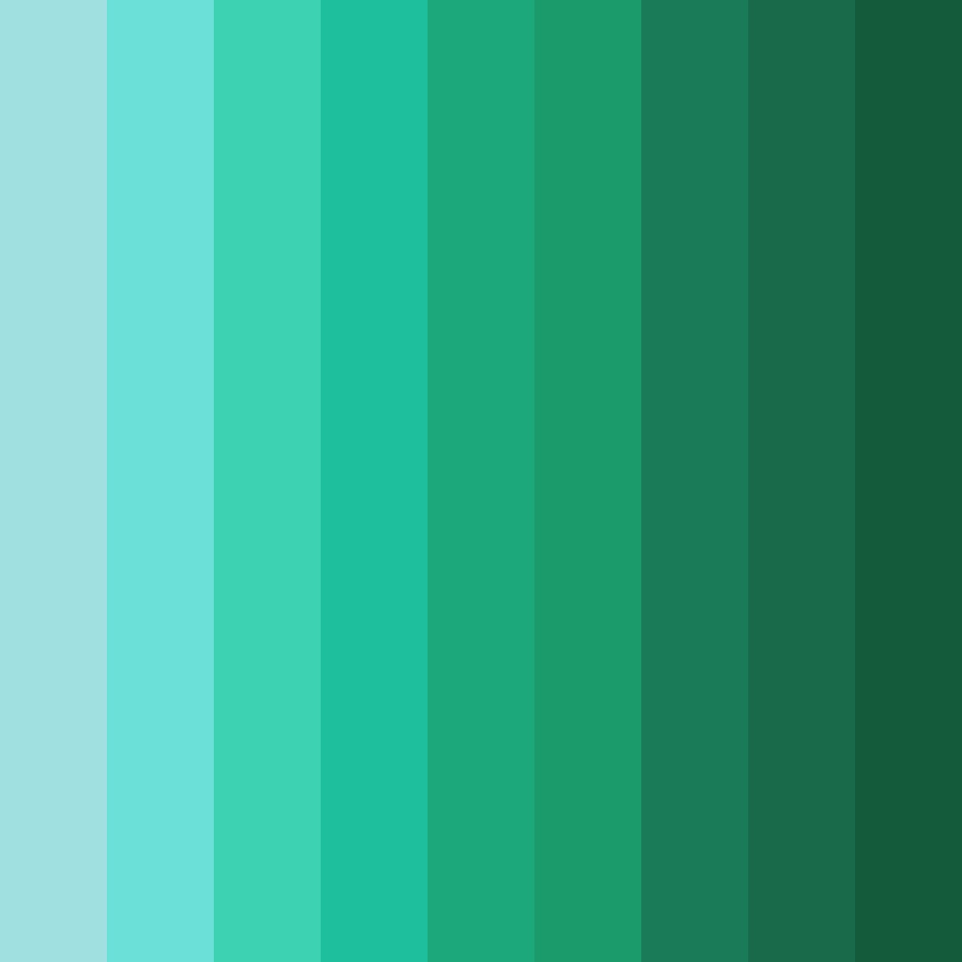Download neon blue green color palette PNG image (square)