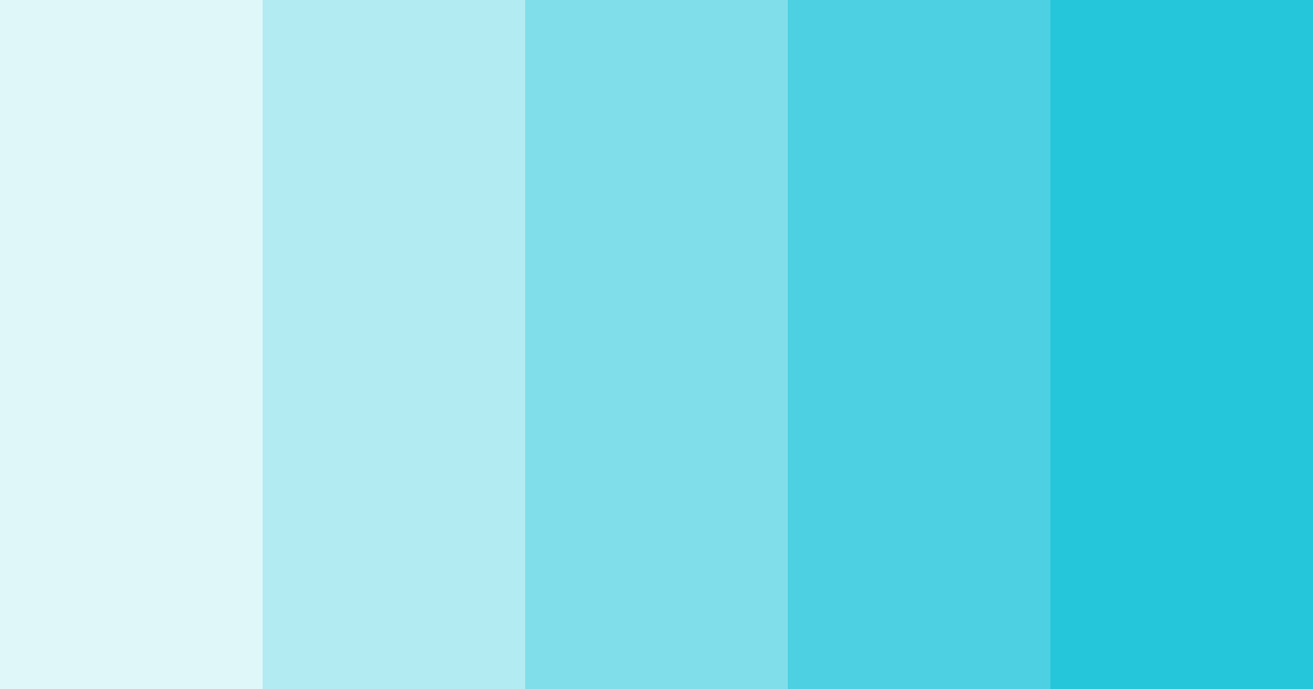 Download cyan circuitry color palette PNG image (landscape)