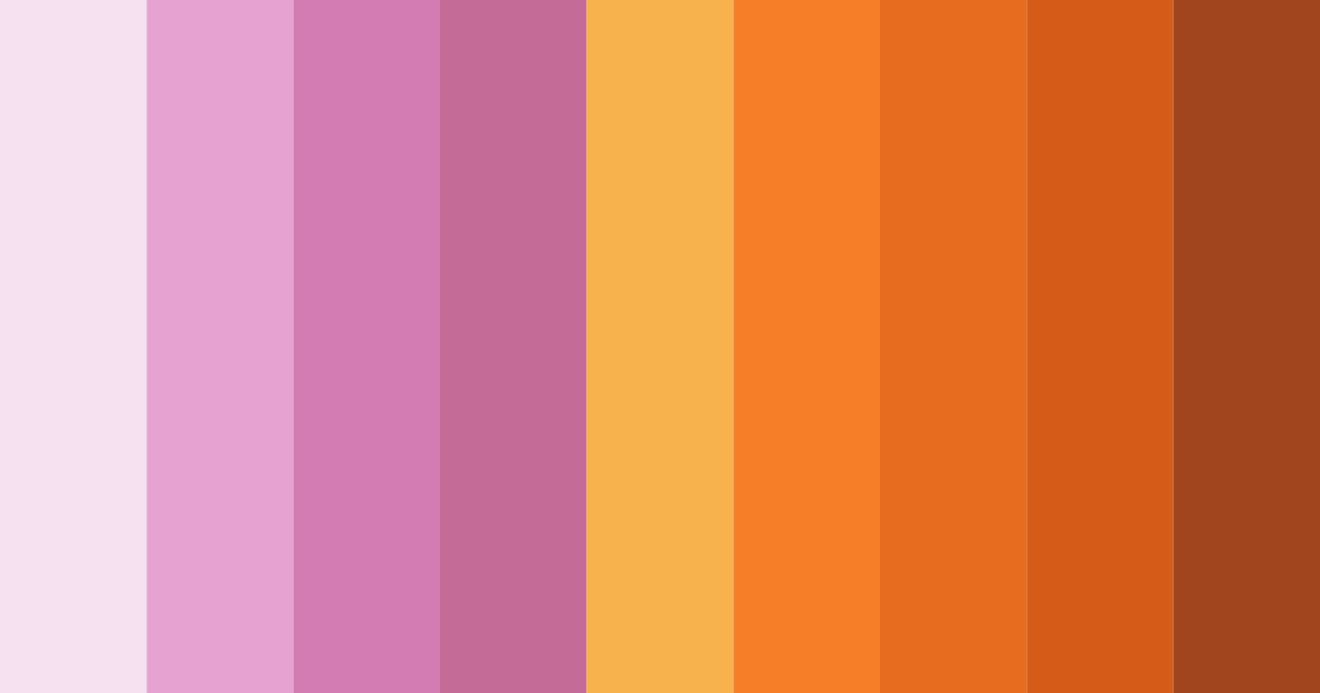 Download sunset sorbet color palette PNG image (landscape)