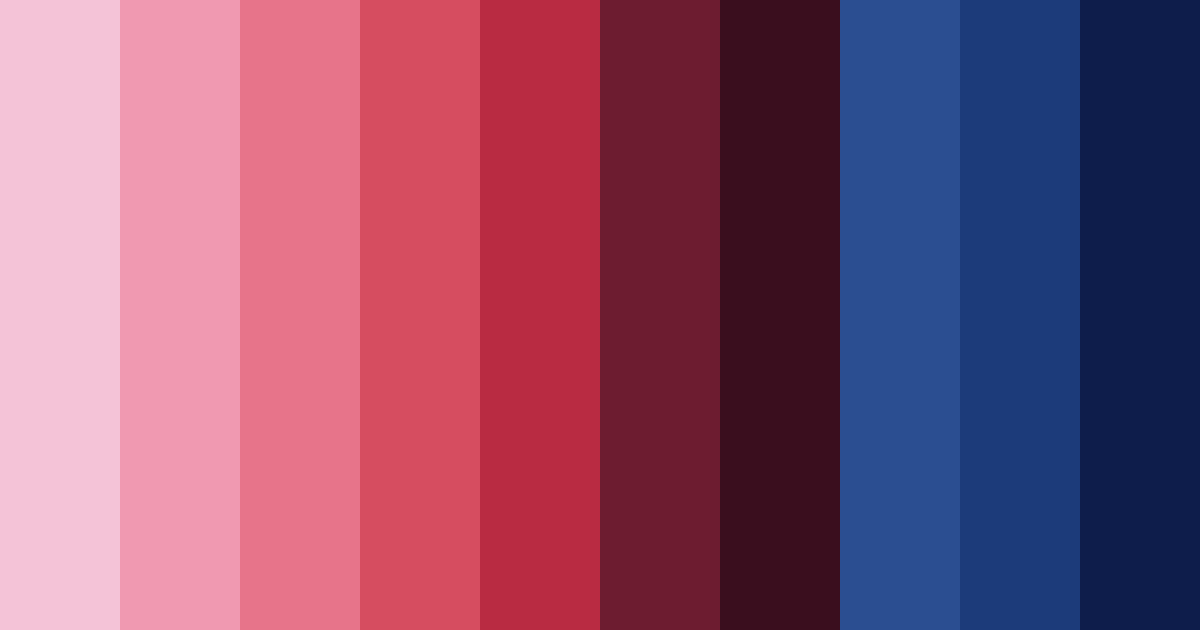 Download blue and red fusion color palette PNG image (landscape)