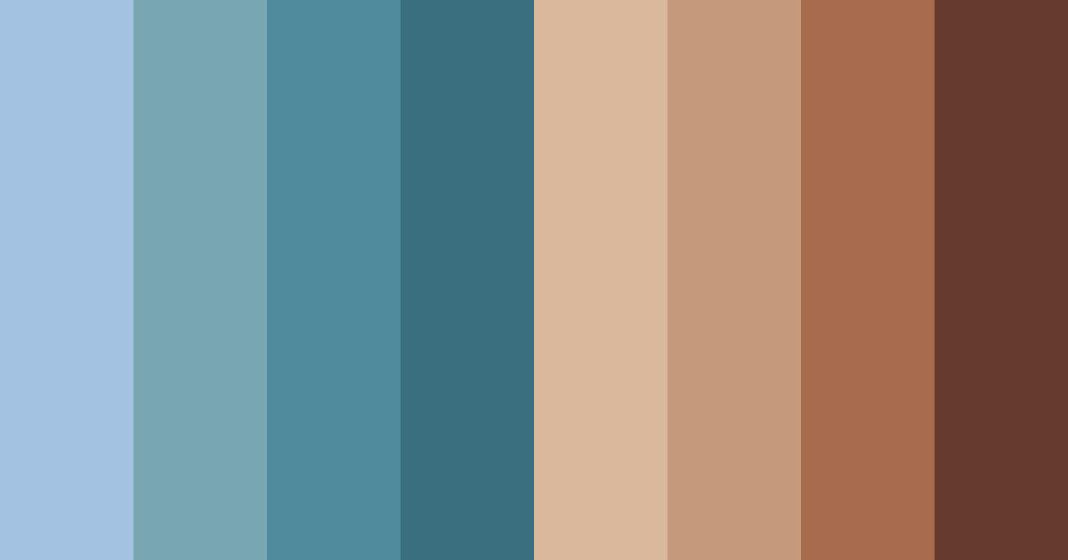 Download seaside cocoa breeze color palette PNG image (landscape)