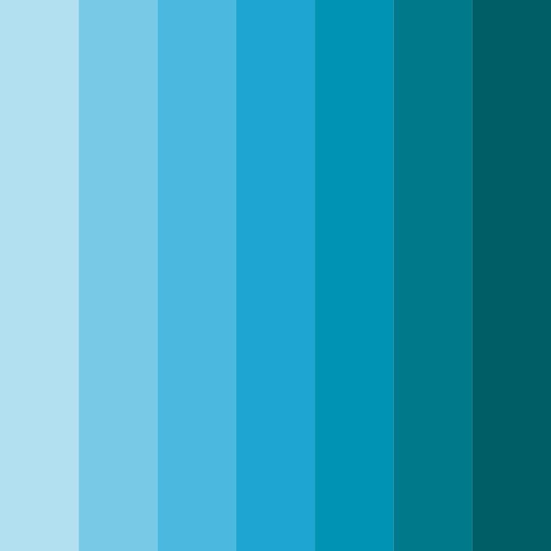Download lakeside serenity color palette PNG image (square)