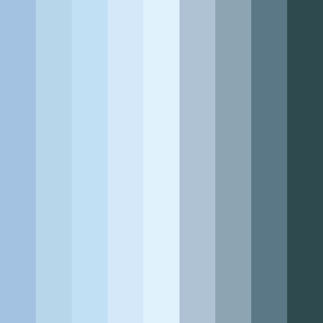 Download serenity in blue color palette PNG image (square)