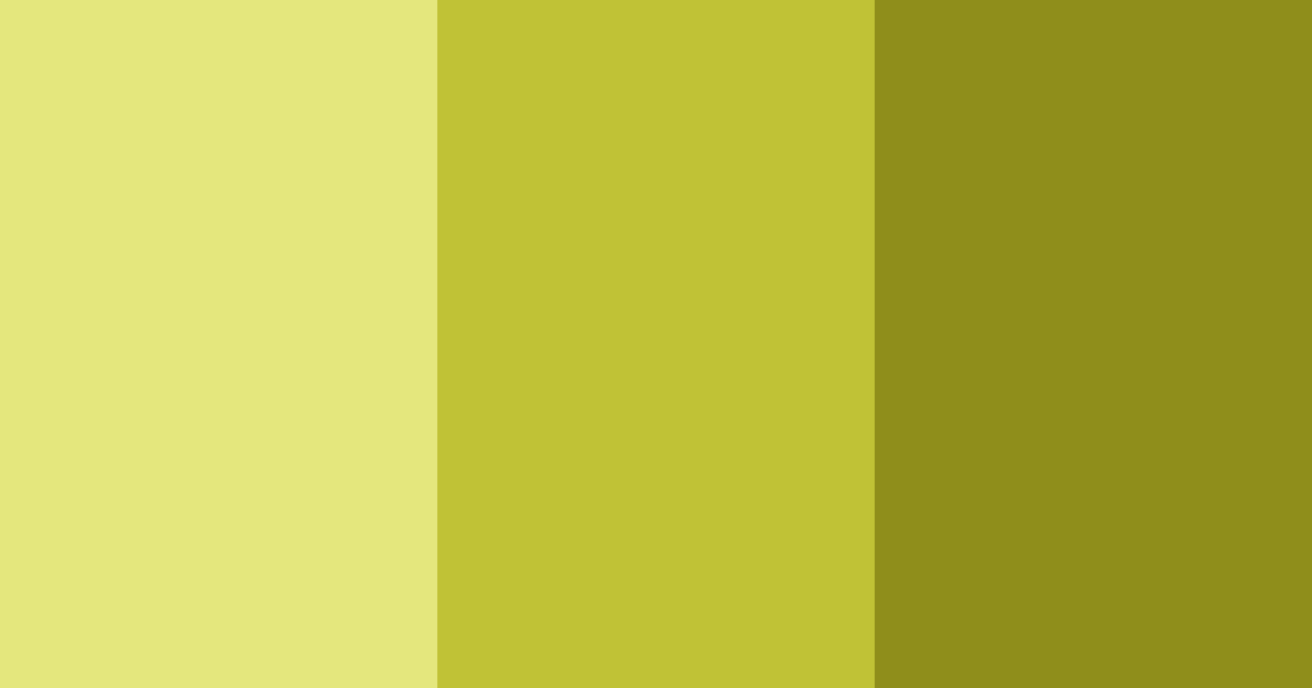 Download shades of yellow color palette PNG image (landscape)