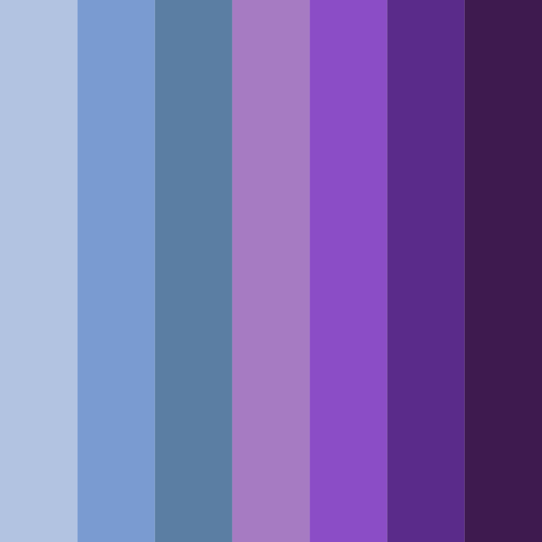 Download shades of blue and purple color palette PNG image (square)