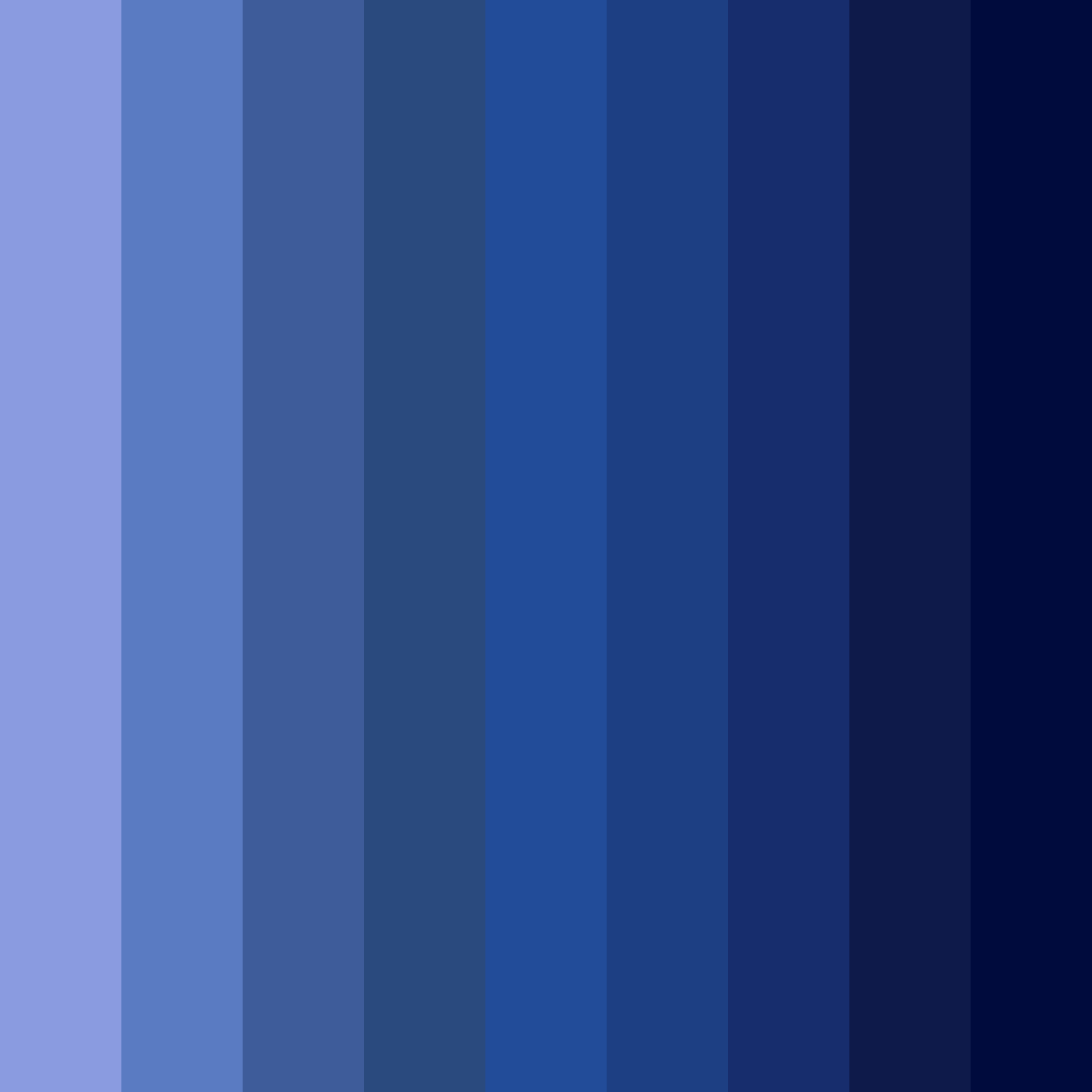 Download midnight blue horizon color palette PNG image (square)