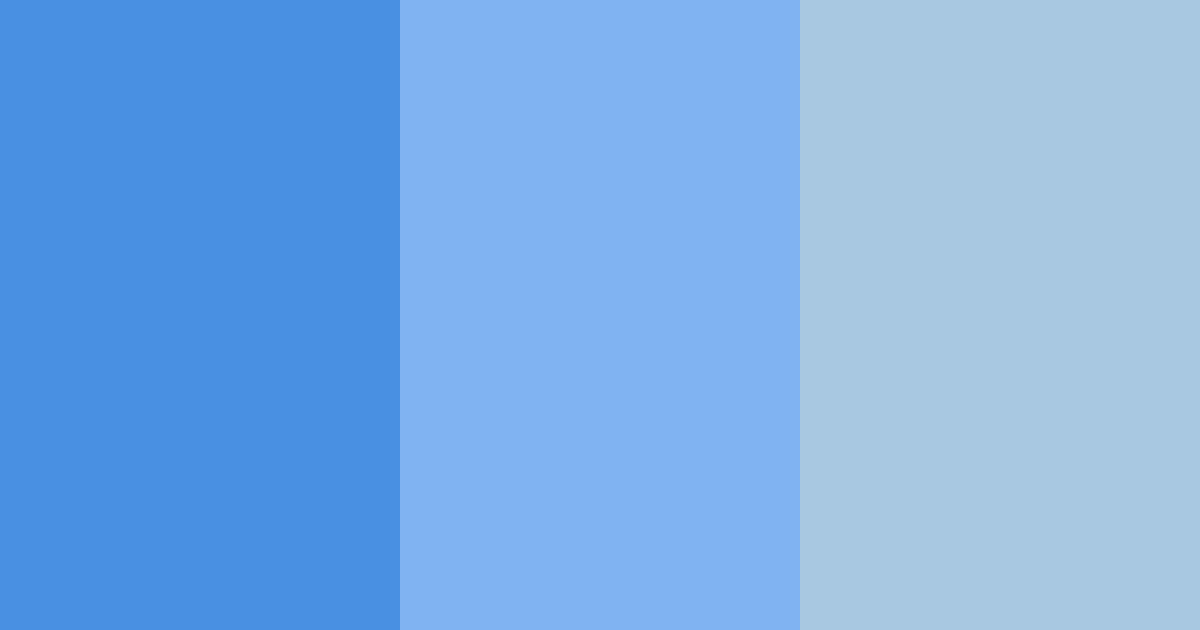 Download shades of blue color palette PNG image (landscape)