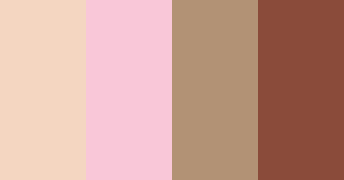 Download soft brown and pink color palette PNG image (landscape)