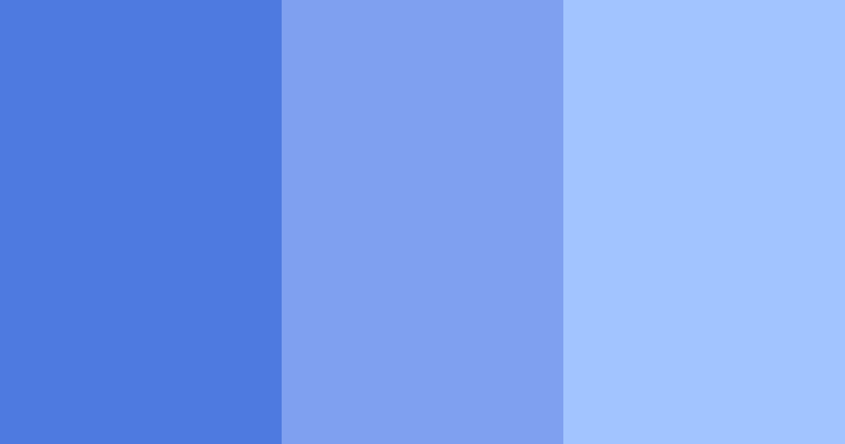 Download shades of blue color palette PNG image (landscape)