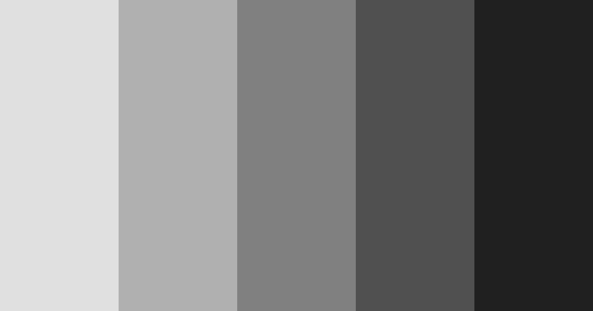 Download shades of black color palette PNG image (landscape)