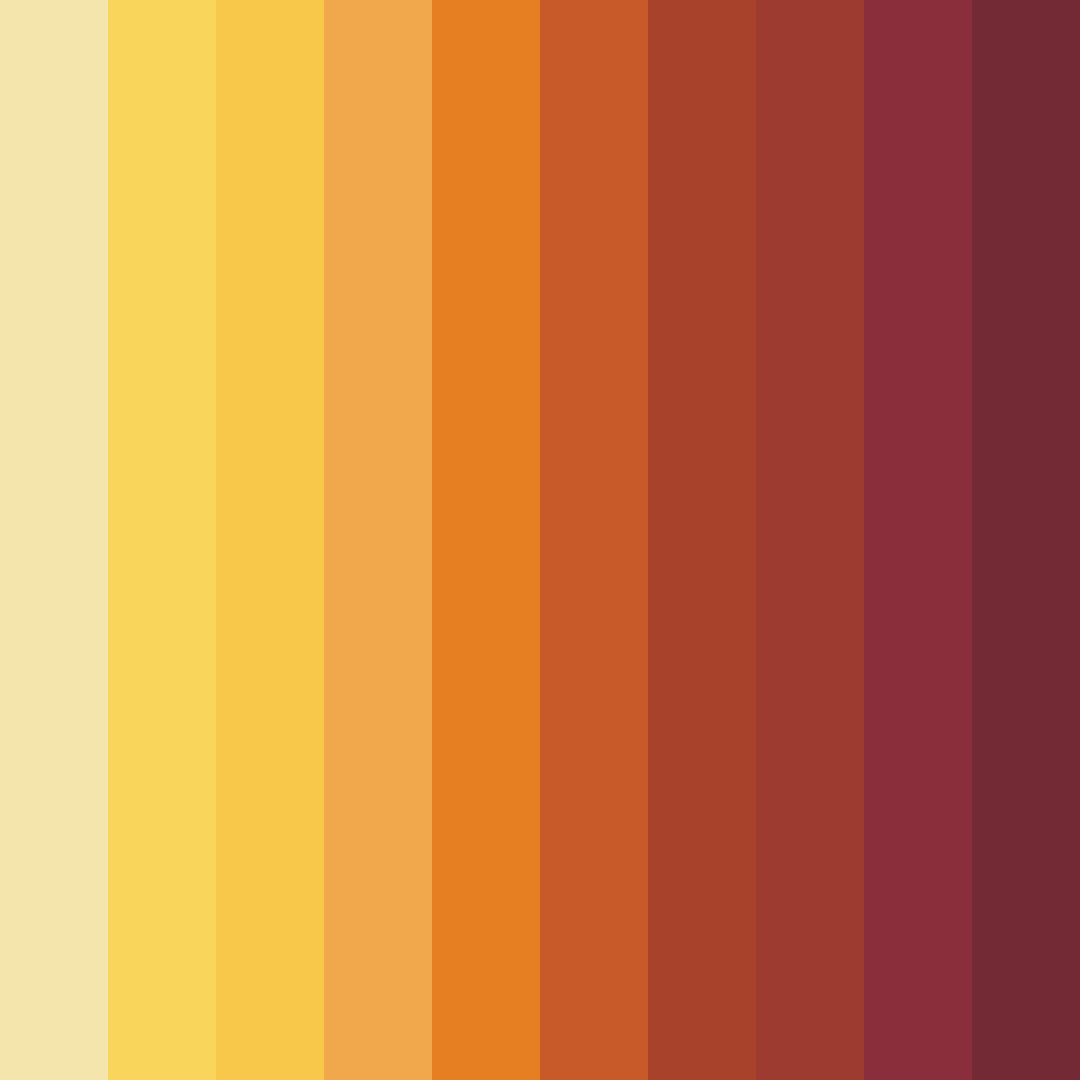 Download warm yellow orange color palette PNG image (square)