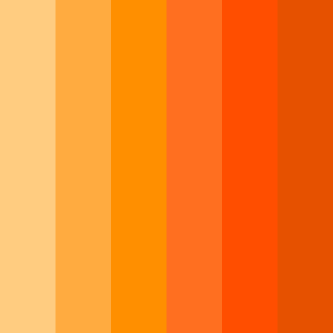 Download citrus sunset color palette PNG image (square)