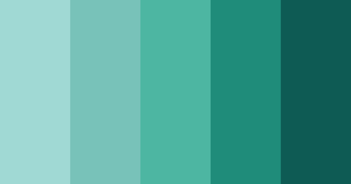 Download teal breeze color palette PNG image (landscape)